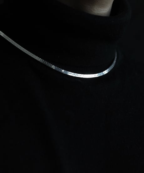 Abyss herringbone necklace / Silver