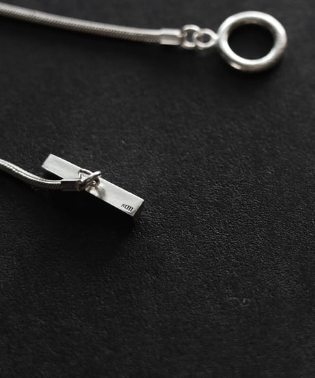 Snake chain necklace / Silver