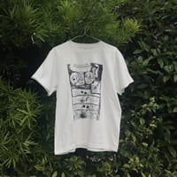 納豆まぜまぜTシャツ　白