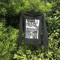 納豆まぜまぜTシャツ　黒