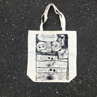 納豆まぜまぜトートバッグ　マチ付き