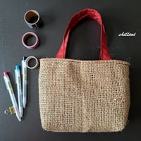 【コーヒー麻袋バッグ】Coffee Hemp Bag：ミニトートバッグ【0769】
