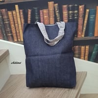 【sale】【デニム】トートバッグ：インディゴ【0857】