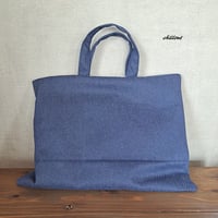 【入園・入学】レッスンバッグ：デニム：インディゴ【0822】