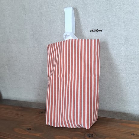 【入園・入学】入園バッグ2点セット：レッドストライプ【0829】