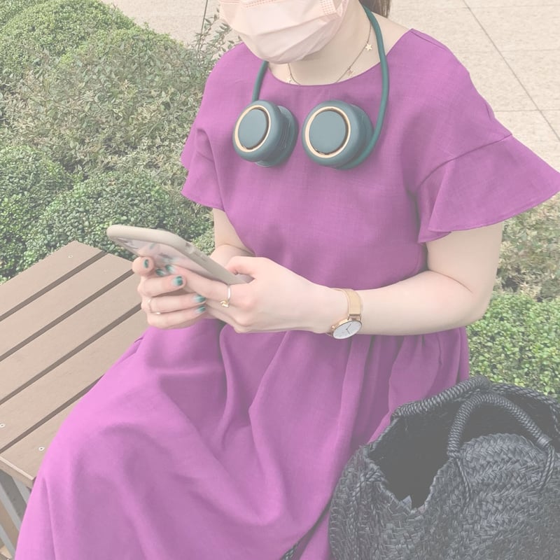 折りたたみ式 首掛け扇風機【グリーン】 | the PRIMA
