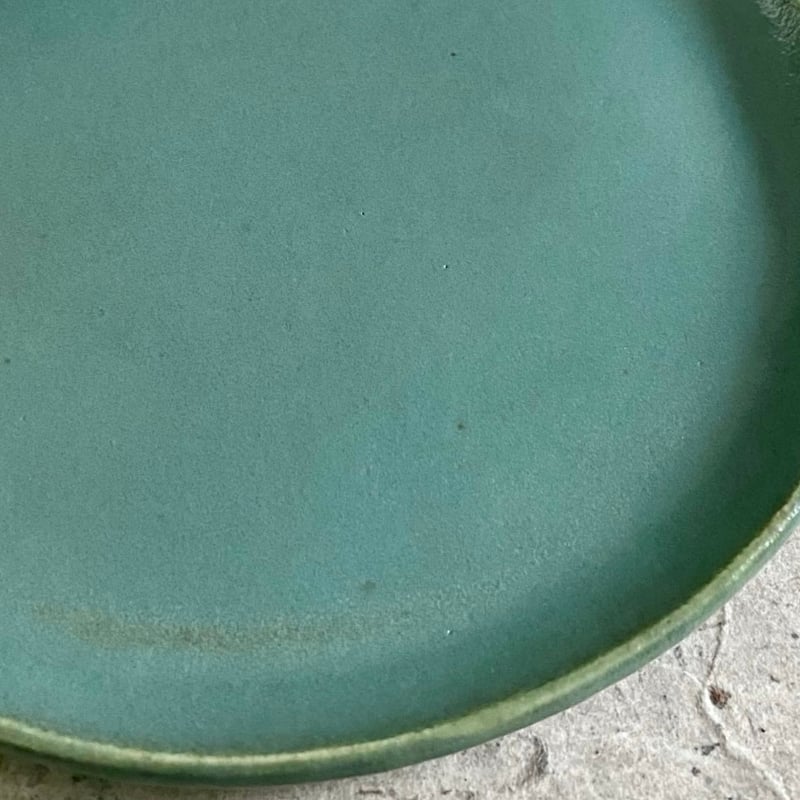 益子焼 青磁釉8寸平皿 | MatsuBokkuri