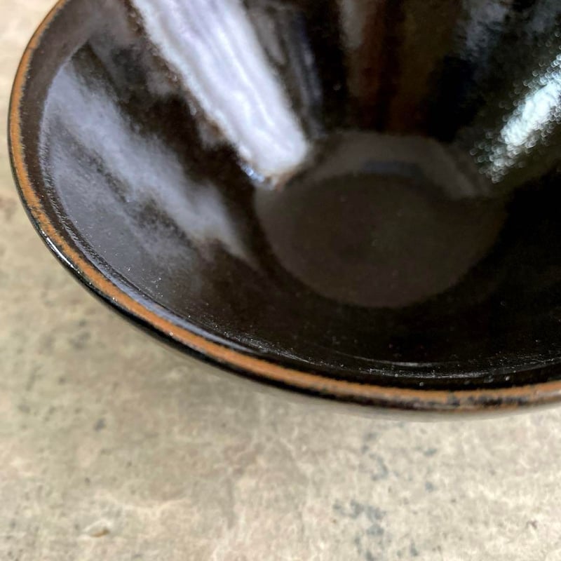 益子焼 黒柿釉 飯碗 | MatsuBokkuri