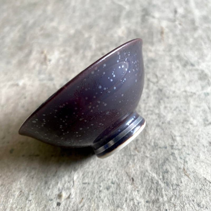 有田焼 陶悦窯 結晶掛分銀塗り平盃 | MatsuBokkuri