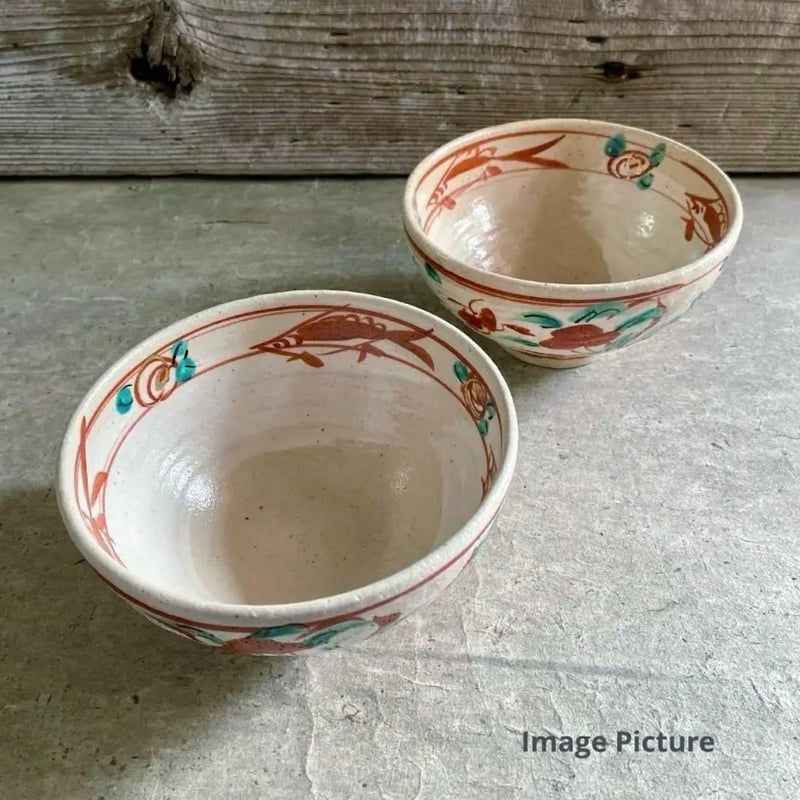 🔶SALE🔶岐阜 秀峰窯中垣連次 金彩粉引赤絵魚紋多用鉢 | MatsuBokkuri