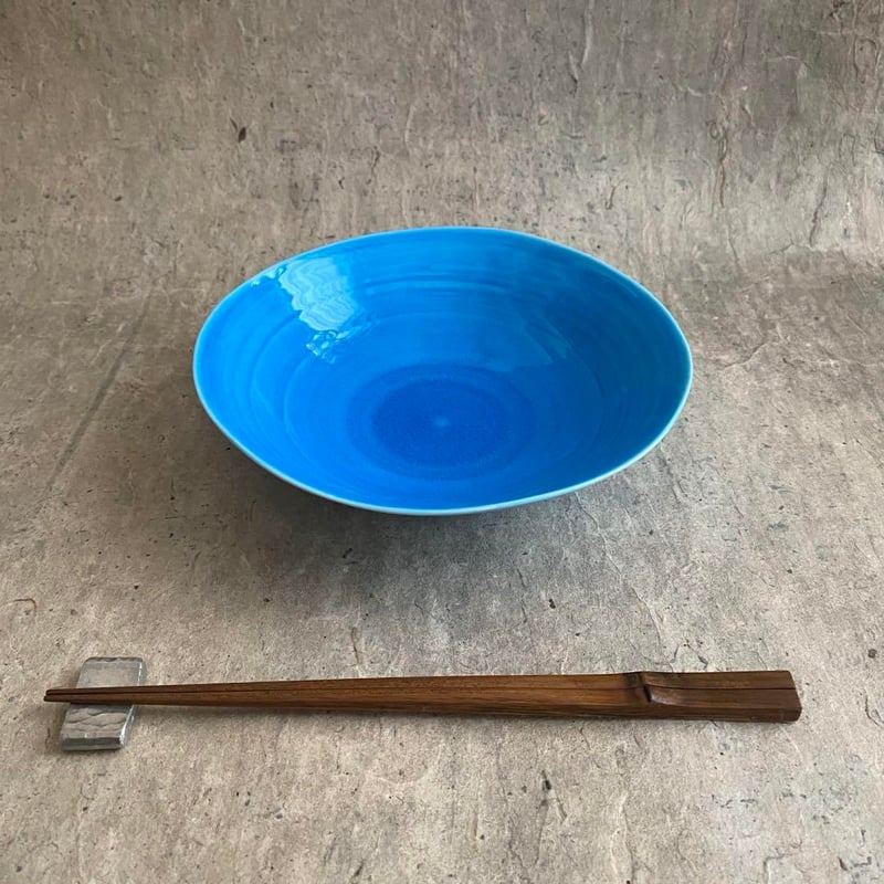 波佐見焼 康創窯 青交趾 なぶり多用鉢 | MatsuBokkuri