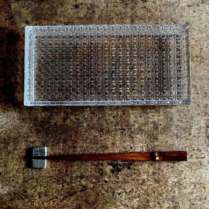 和硝子 淑雅長角皿 | MatsuBokkuri