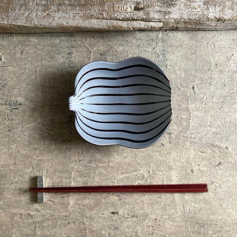 有田焼 幸楽窯 錦銀彩飴釉 瓢型銘々皿 | MatsuBokkuri