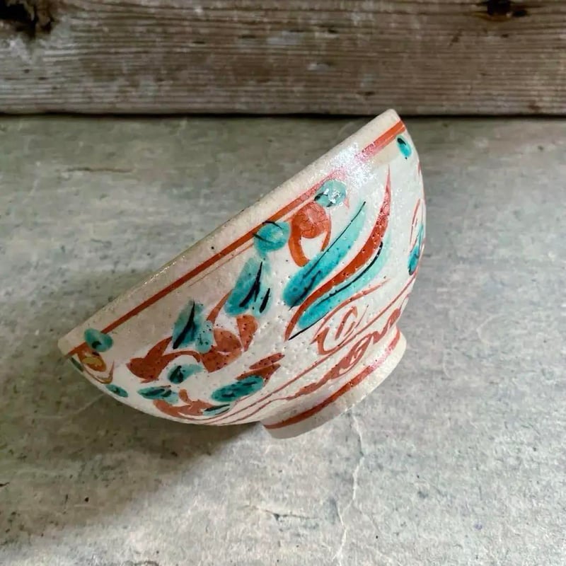 🔶SALE🔶岐阜 秀峰窯中垣連次 金彩粉引赤絵魚紋多用鉢 | MatsuBokkuri