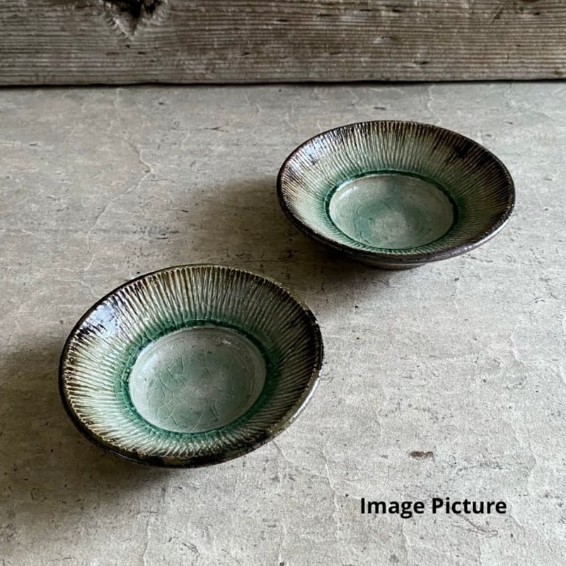 益子焼 古賀賢二 灰釉くし目鉢 (中) | MatsuBokkuri