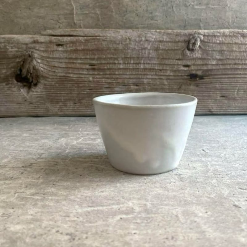 益子焼 白糠釉蕎麦猪口 | MatsuBokkuri