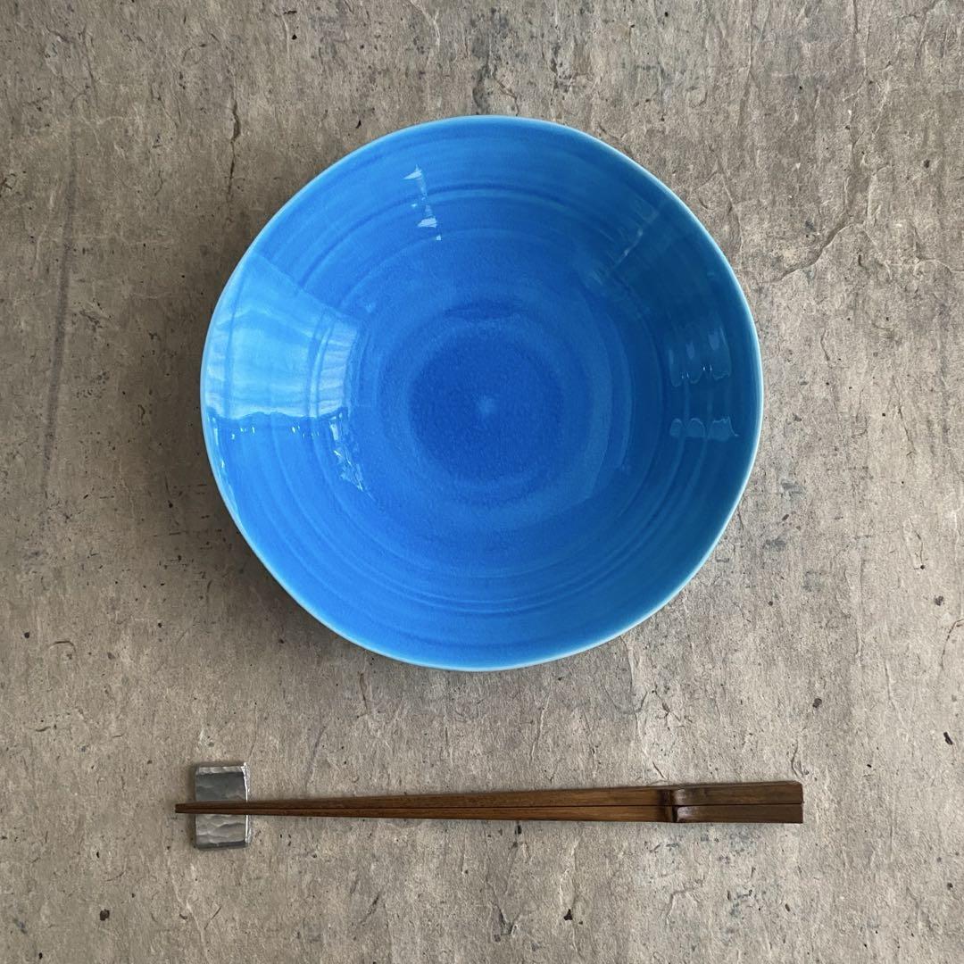 波佐見焼 康創窯 青交趾 なぶり多用鉢 | MatsuBokkuri