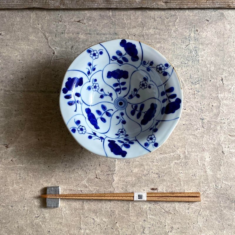 伊万里焼 徳七窯 なずなリム鉢 | MatsuBokkuri