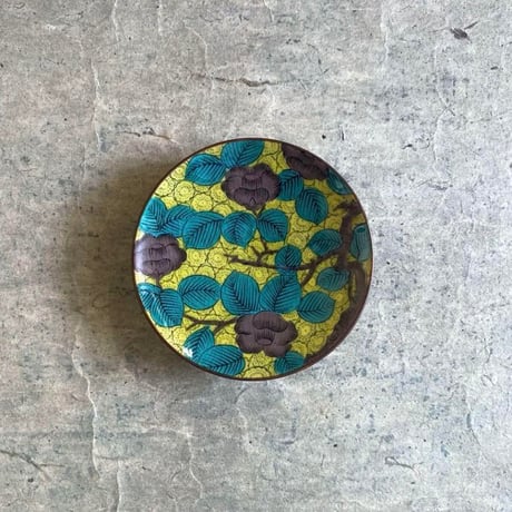 青手九谷焼 角福 双鳥桜椿文飾皿 直径37cm 【公式通販】