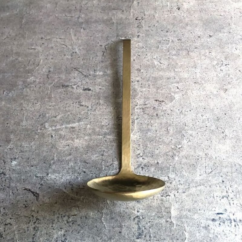 新潟燕 真鍮槌目入手打ちお玉（穴無し） | MatsuBokkuri