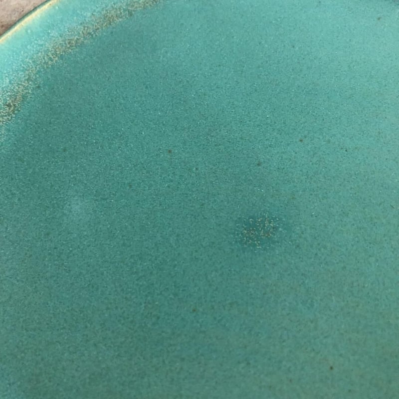 益子焼 青磁釉8寸平皿 | MatsuBokkuri