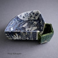 和硝子 籠目八寸皿 | MatsuBokkuri