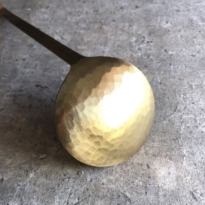 新潟燕 真鍮槌目入手打ちお玉（穴無し） | MatsuBokkuri