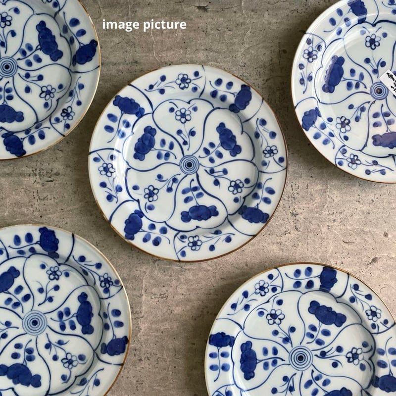 伊万里焼 徳七窯 なずなリムプレート | MatsuBokkuri