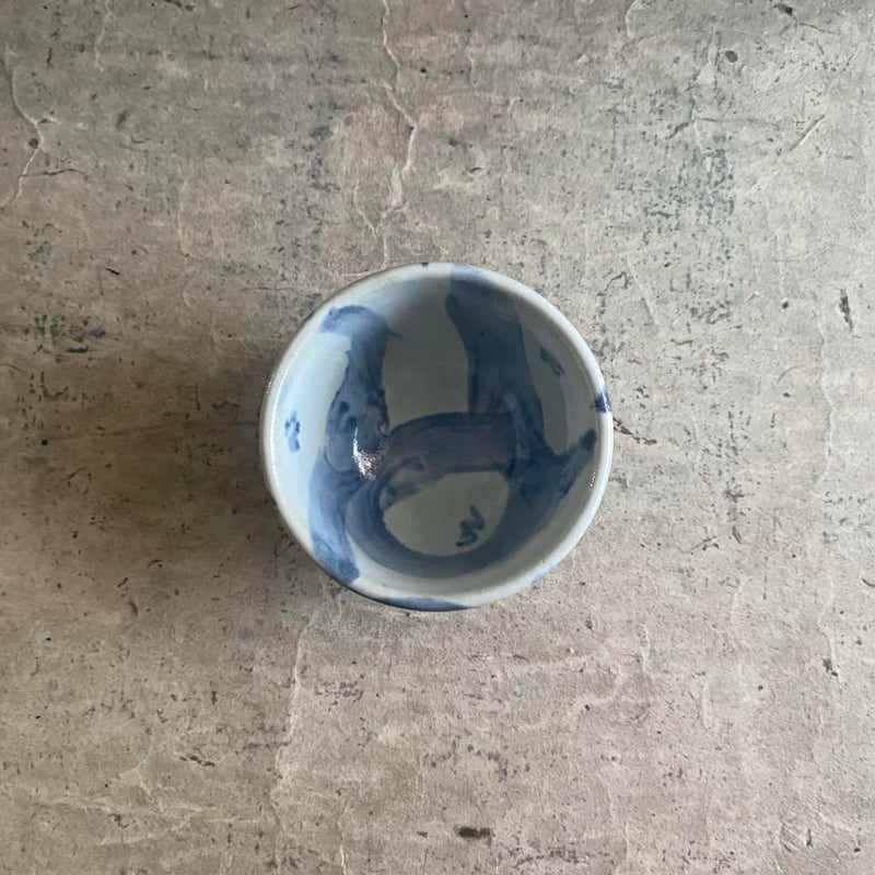 益子焼 糠呉須椿蕎麦猪口 | MatsuBokkuri