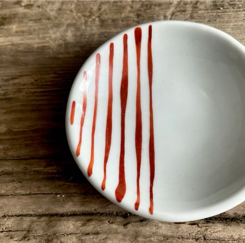 波佐見焼 康創窯 豆皿 お手塩皿（錦十草） | MatsuBokkuri