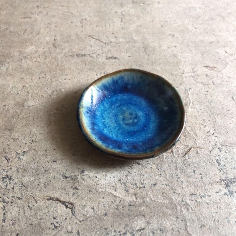 益子焼 青釉豆皿 | MatsuBokkuri