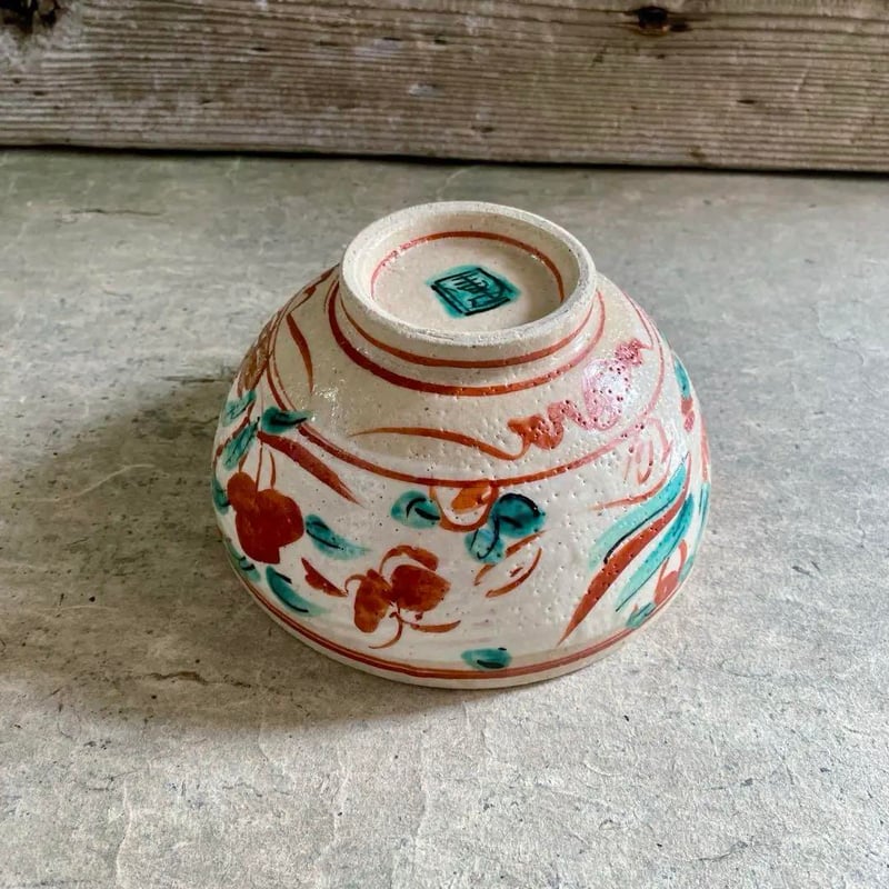 🔶SALE🔶岐阜 秀峰窯中垣連次 金彩粉引赤絵魚紋多用鉢 | MatsuBokkuri