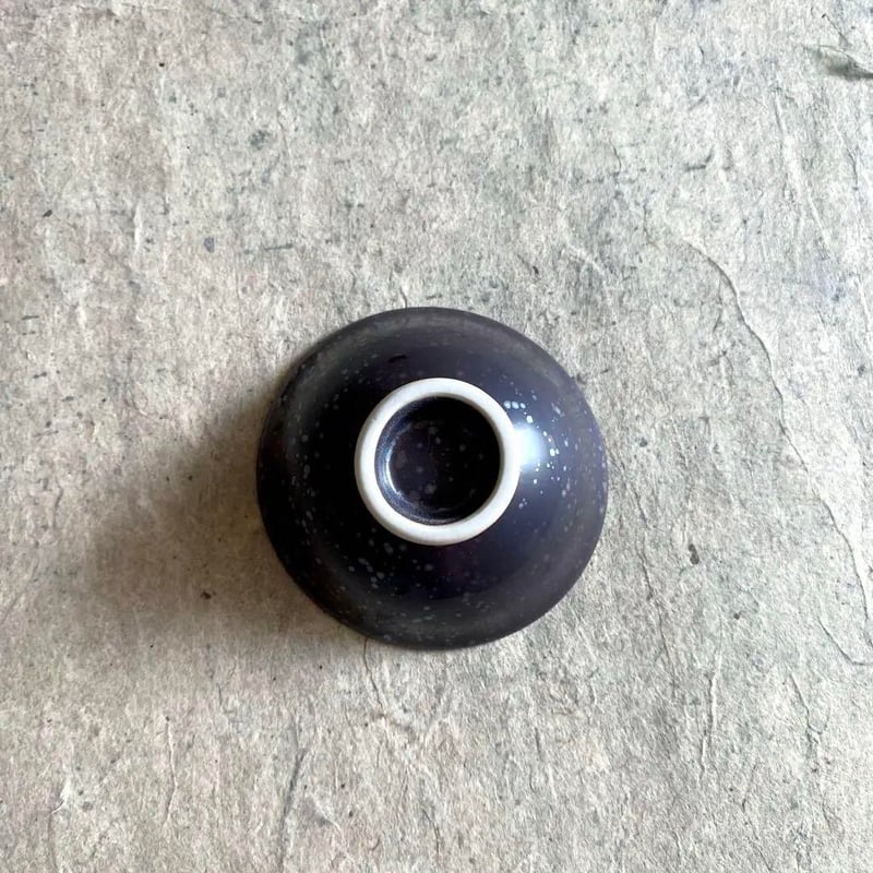 有田焼 陶悦窯 結晶掛分金塗り平盃 | MatsuBokkuri