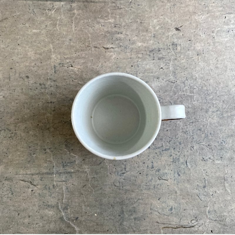 美濃焼 縄文焼〆 白萩マットマグカップ | MatsuBokkuri