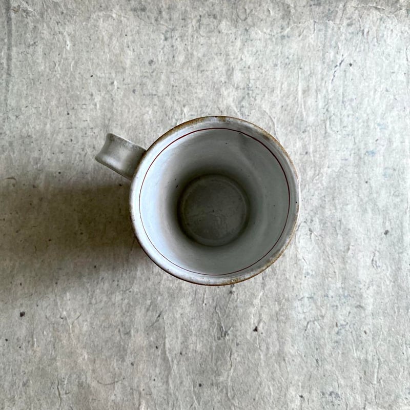 🔶SALE🔶岐阜 秀峰窯中垣連次 粉引赤絵牡丹唐草マグ | MatsuBokkuri