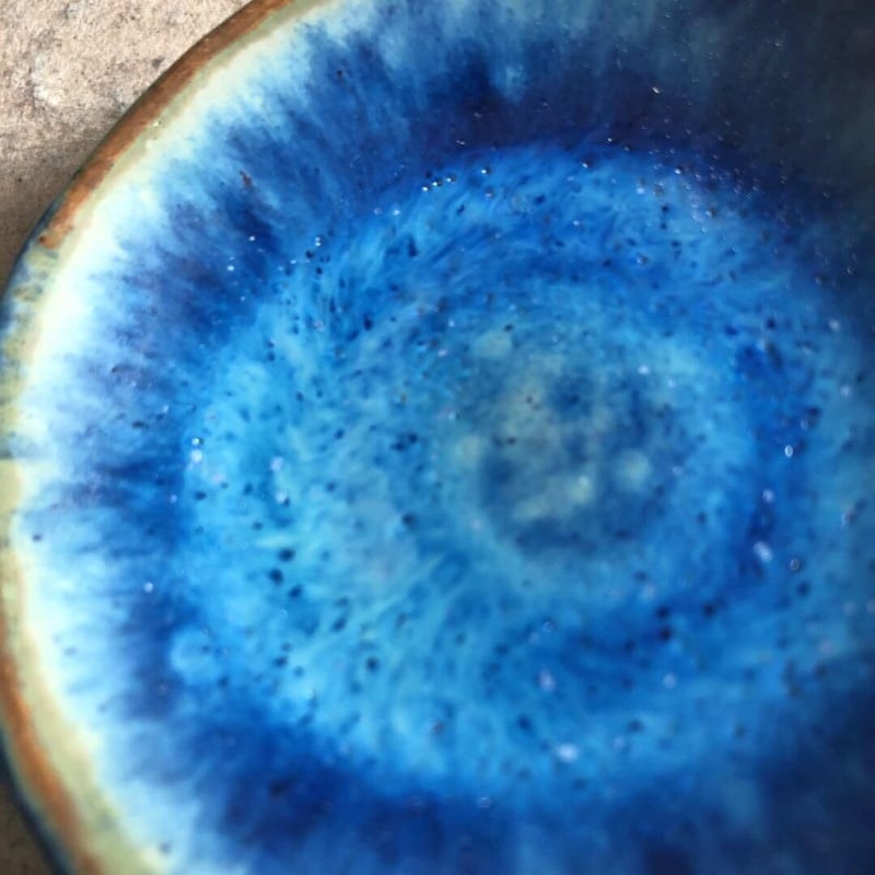 益子焼 青釉豆皿 | MatsuBokkuri