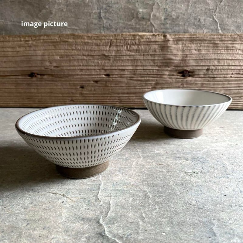 小石原焼 刷毛目 飯碗 | MatsuBokkuri