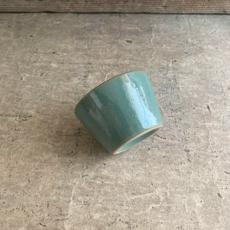 益子焼 青磁釉蕎麦猪口 | MatsuBokkuri