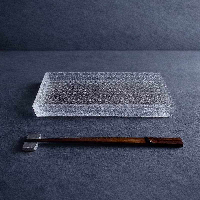 和硝子 淑雅長角皿 | MatsuBokkuri