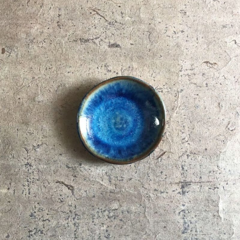 益子焼 青釉豆皿 | MatsuBokkuri