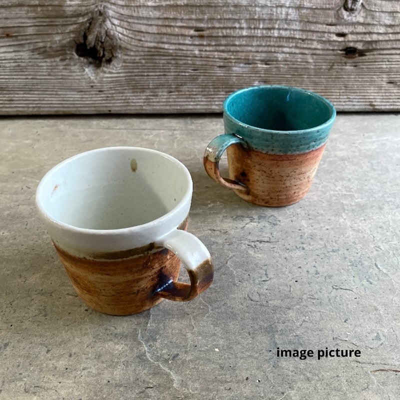 美濃焼 縄文焼〆織部グリーンマグカップ | MatsuBokkuri