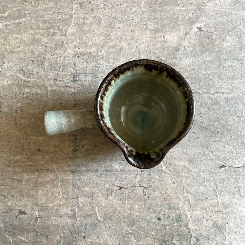 益子焼 古賀賢二 灰釉手付納豆鉢 | MatsuBokkuri