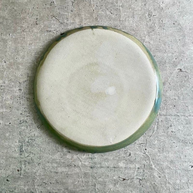 益子焼 青磁釉8寸平皿 | MatsuBokkuri