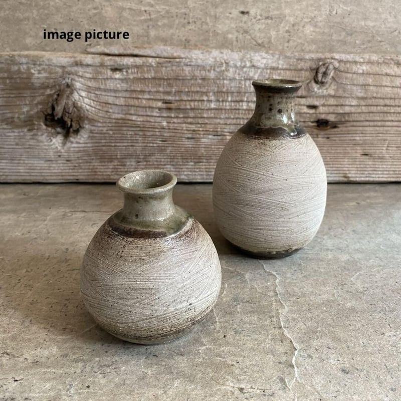 益子焼 刷毛目二合徳利 | MatsuBokkuri