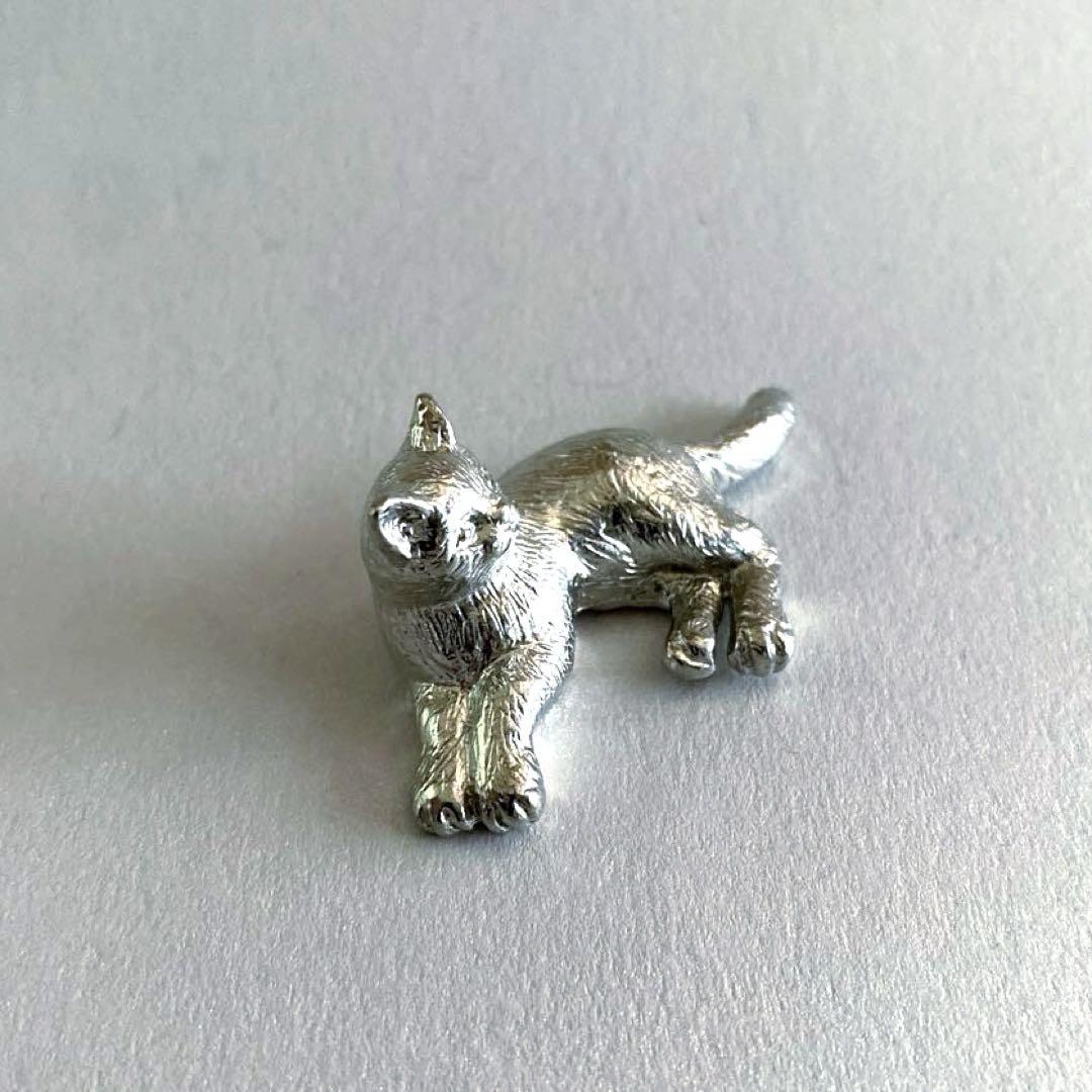 猫デザインの錫製(ピューター)箸置き 6個セット 太田祐輔氏製作 猫デザイン