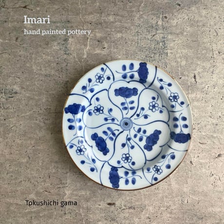 大雪特別価格‼️伊万里上手錦手Dragon❌あじさい　桐に蝶　蜂と菊　7寸皿2客 徳七窯