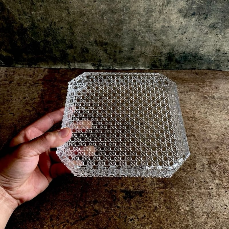 和硝子 籠目八寸皿 | MatsuBokkuri