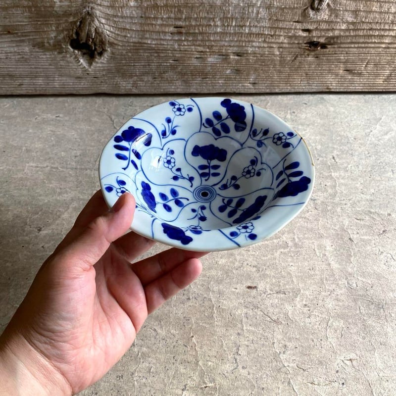 伊万里焼 徳七窯 なずなリム鉢 | MatsuBokkuri