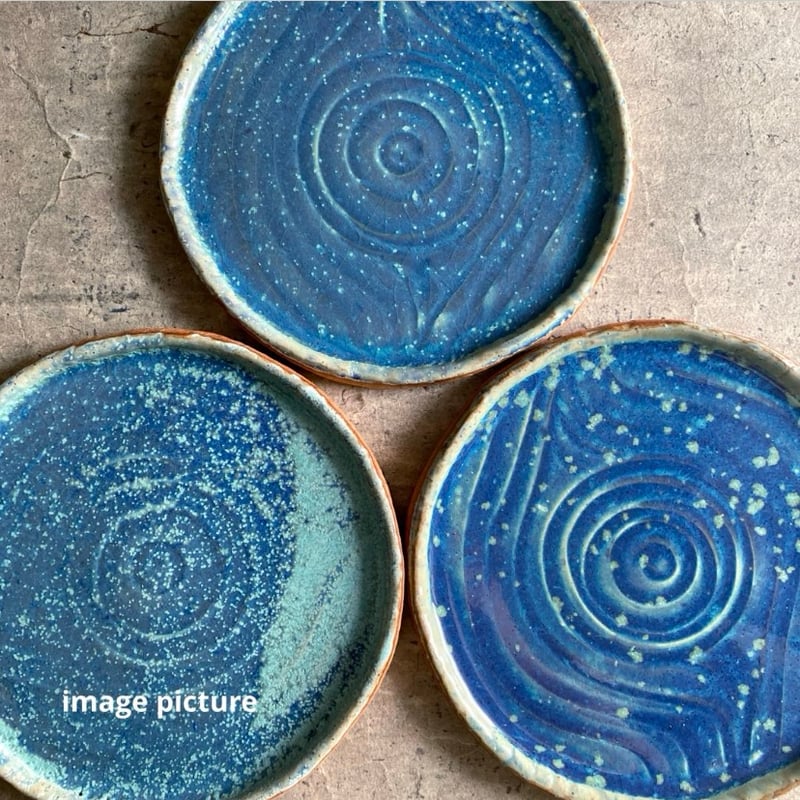 益子焼 結晶釉丸皿（小） | MatsuBokkuri