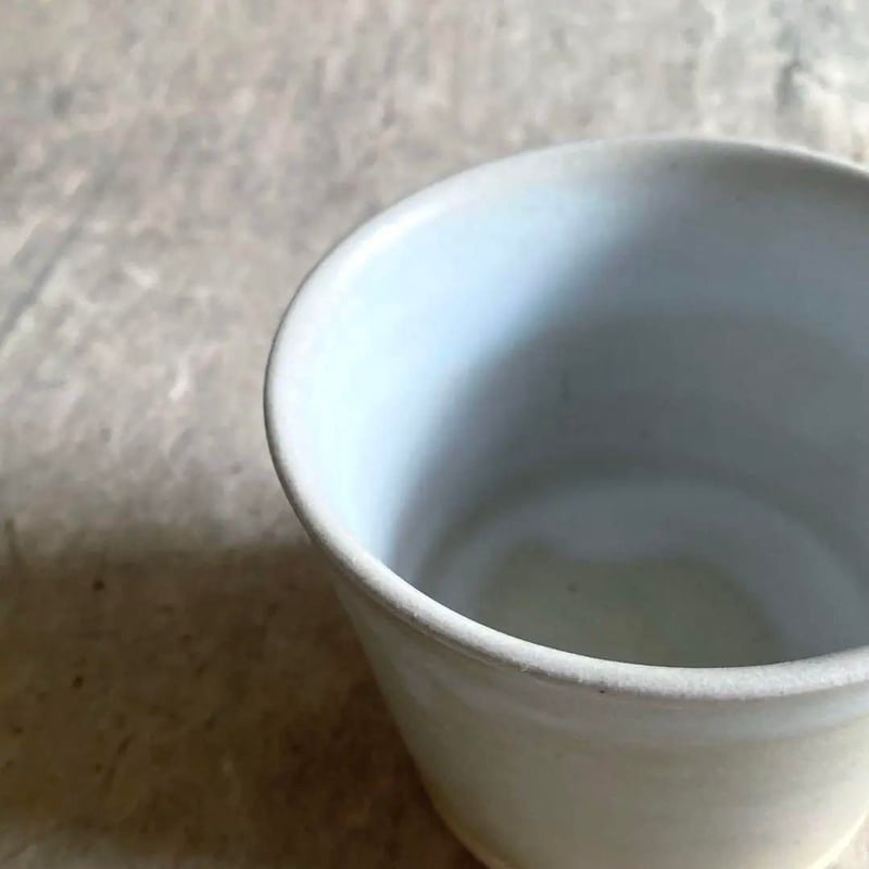 益子焼 白マット釉 蕎麦猪口 | MatsuBokkuri